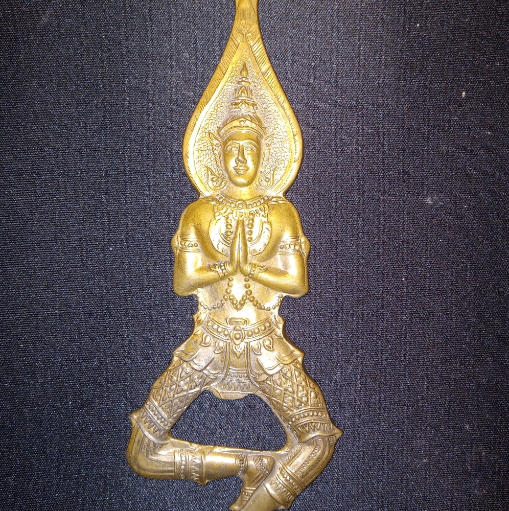 Antique brass Fan pull